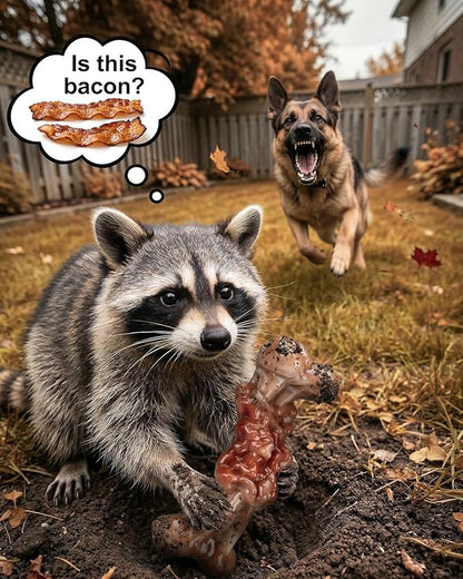 3 Pack Indestructible Dog Toys for Aggressive Chewers, Bacon Flavored Nylon Chew Bones, Tough Durable for Large Dogs 20-90 lbs