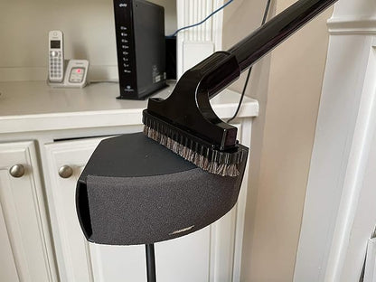 Vacuum Upholstery Brush Tool with Detachable Brush Compatible with 1.25” Vacuum Attachments Compatible with Shop Vac, Bissell, Nutone, Eureka, Beam and other Central Vacuums