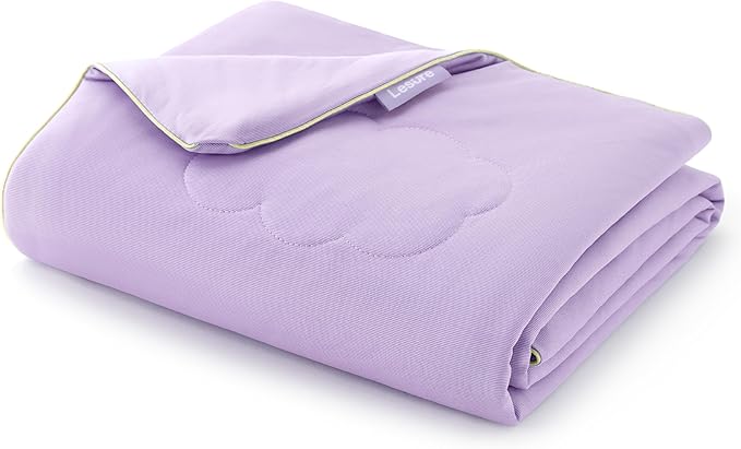LE SURE Premium Cooling Dog Blankets for Bed - Washable Dog Cooling Throw Blanket with Q-MAX>0.4，Durable Self Cooling Pet Mat, Soft Cooling Summer Blanket for Hot Weather, Purple, 60x80