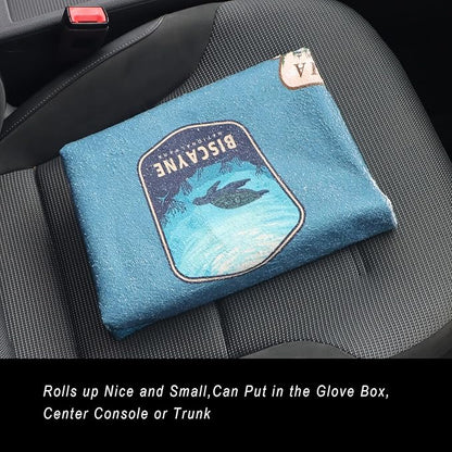 Car Seat Cover Protector Front Seats,for Gym Workout,Running,Swimming,Beach and Hiking,Waterproof Sweat Towel Bucket Seat Covers for Trucks SUV Jeep (National Parks, 1Pcs)