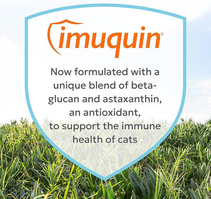 Nutramax Imuquin Immune Health Supplement for Cats, with Astaxanthin and Beta Glucans, 30 Sprinkle Capsules