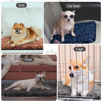 Drydiet 4 Pack Self Warming Cat Pads Self Heating Cat Mat Washable Homeless Dogs Thermal Pads Kennel Pad Reflects Body Heat Warm Crate Bed Mat for Indoor Outdoor Pet (Mixed Colors,16 x 20 Inch)
