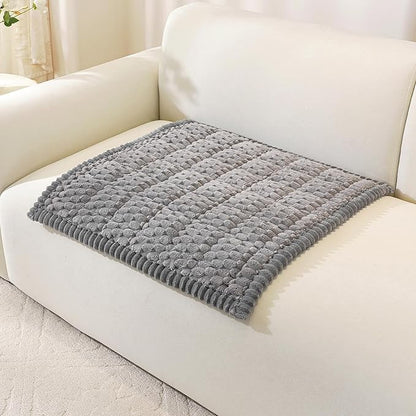 OstepDecor Washable Couch Cover for Dogs, Thick Pet Friendly Sofa Covers, Soft Couch Protector, Paw Cart Sofa Slipcovers, Cushion Protector for Leather, Sectional, Loveseat (27.6" x 27.6", Grey)