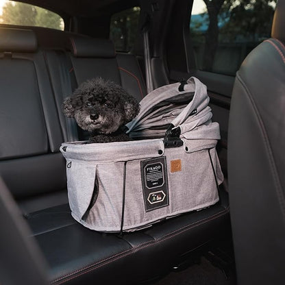 Sway2 Pet Car Seat and Carrier, 2-in-1 Booster Seat for Small Dogs and Cats