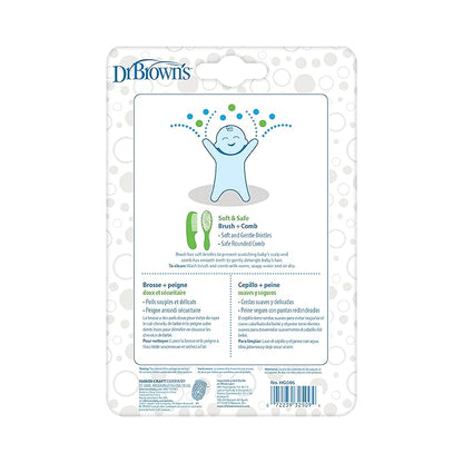 Dr. Brown's Soft and Safe Baby Brush + Comb