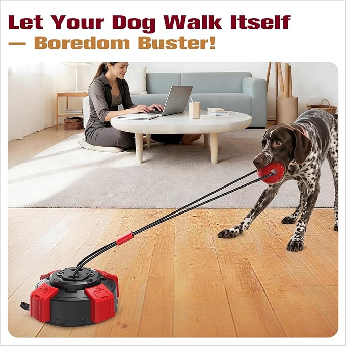 Sedioso Tough Dog Tug Toy for Aggressive Chewer with Ultra-Strong Suction Cup, Dog Pull Toy, Interactive Tug of War Toy for Small Medium and Large Dogs