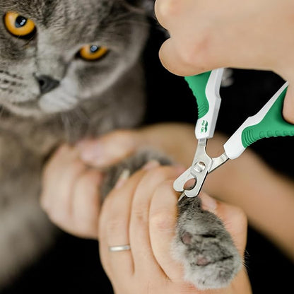 Mr. Pen Cat Nail Trimmer - Green & White, Cat & Kitten Nail Clipper, Pet Claw Trimmer for Small Dogs