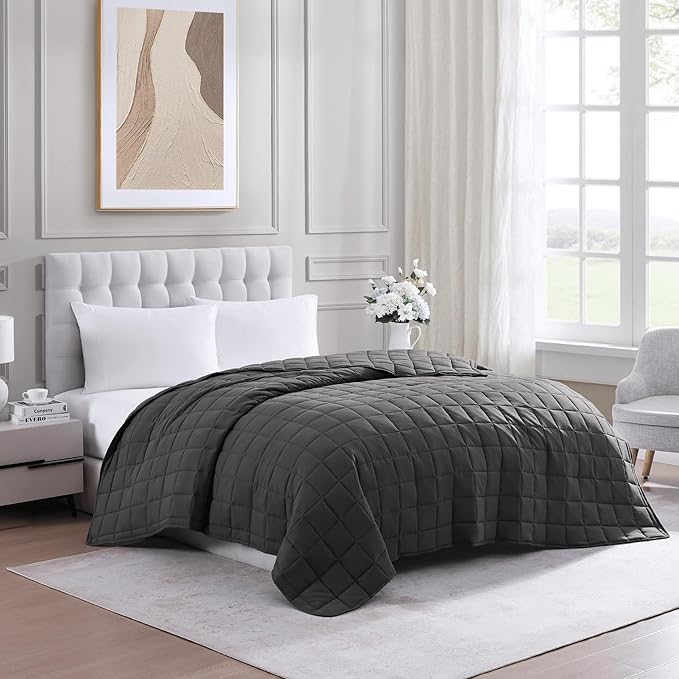 Casa Platino King Duvet Insert - Soft Blankets Lightweight King Size Bedding, Cooling Pre-Washed - Down Alternative Blanket - Charcoal