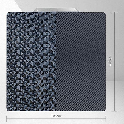 235mm (NO Magnetic Base) PEO (Diamond Pattern) & PET (Carbon Fiber Pattern) 3D Printing Bed Adhesive Build Sheet for Ender 3 5 Series Neptune Series