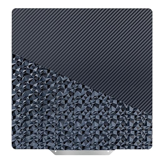235mm (NO Magnetic Base) PEO (Diamond Pattern) & PET (Carbon Fiber Pattern) 3D Printing Bed Adhesive Build Sheet for Ender 3 5 Series Neptune Series