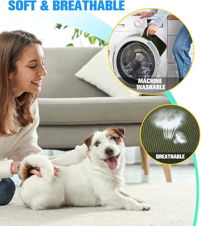 Kkiimatt 10 in 1 Dog Grooming Hammock Harness with Nail Clippers/Trimmer, Nail Hammock for Trimming, Grooming Sling Hange Holder for Extra Large Dogs (XXL/Under 120lb, Khaki Green)