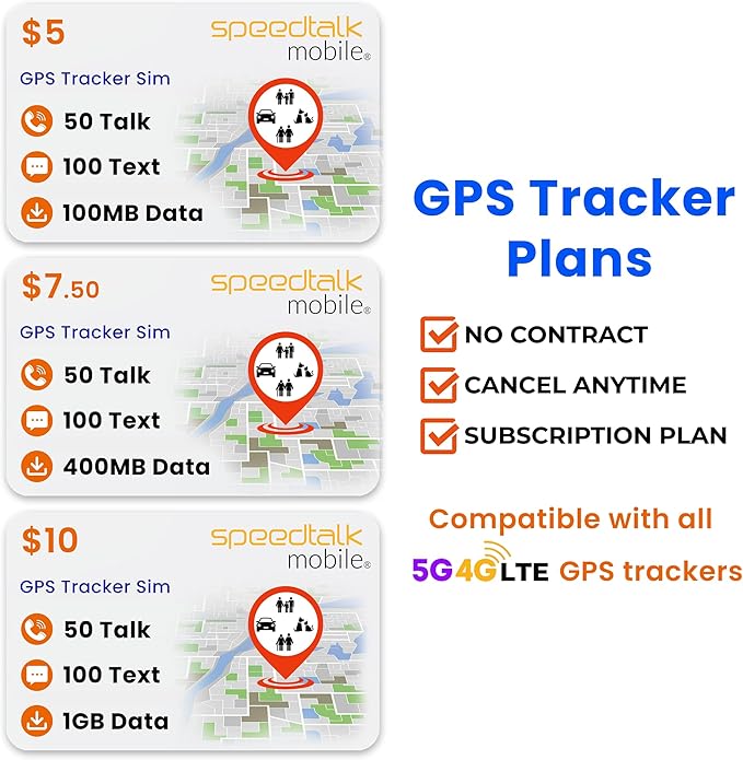 SpeedTalk Mobile SIM Card Starter Kit, Smartphone Cell Phone, GPS Tracker and IoT, Plan Starting at $5 Prepaid, Data, Talk and Text, High Speed 5G 4G LTE, Android iOS, USA, 3 in 1 SIM Kit