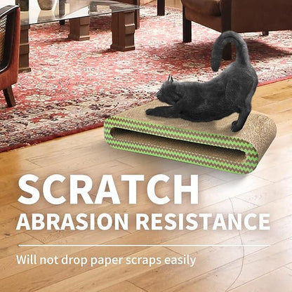PAWISE Cat Scratcher – Reversible Cardboard Scratching Pad, Durable Cat Scratch Bowl & Bed, Interactive Scratcher for Indoor Cats & Kittens (17.7X8)