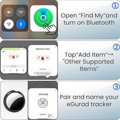 2 Pack Tracker Tag [Apple MFi Certified] Pair with Apple Find My (iOS Only) Air Bluetooth Smart Tag Key Finder Item Locator Waterproof Worldwide Tracking Device for Kid Pet Wallet Backpack Dog Luggage