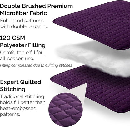 Southshore Fine Living, Inc. Quilts, Queen Size/Full Size Quilt Bedding Set, Stain & Pet Hair Resistant Bedding, Coverlet Queen Size/Full Size Lightweight Bedspread with 2 Pillow Shams, Purple