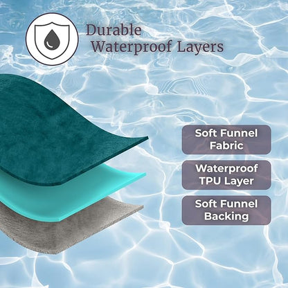 Lavish Home Waterproof Blanket - 80x80 King-Size Blanket for Kids, Pets, and Outdoors - Throw for Bed, Couch, Chair and Car (Green)