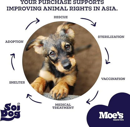 Moe’s Skin & Coat Omega 3, 6, 9 and Vitamin Supplement for Dogs - 90 Soft Chews for Dog Itching Skin Relief Supports Dryness, & Thick, Shiny Coats - with Premium Omega Oil for Dogs of All Breeds