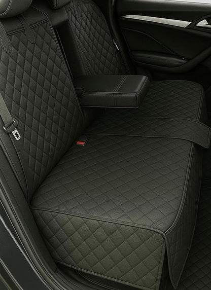 fidozen Waterproof Dog Car Seat Cover for Back Seat, Split Car Seat Covers for Dogs, Pet Backseat Cover for Dogs in Car, Nonslip Car Seat Protector, Seat Covers for Cars SUV Truck,seat Belt