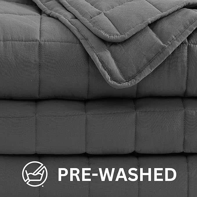 Casa Platino Navy Blue Blanket - Soft Pre-Washed Microfiber Down Alternative Queen Size All Season Bed Blanket
