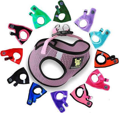 EcoBark Step in Dog Harness Reflective Soft Ultra Padded Mesh Dog Harnesses for XXS, XS, Small, and Medium Dogs Eco-Friendly Comfort Secure Halter No Pull Adjustable Pet Vest