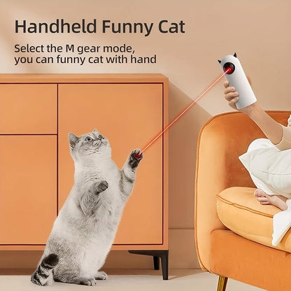 Interactive Automatic Cat Laser Toys for Indoor Cats – 4th Gen Rechargeable Laser Pointer with Real Random Motion | Self-Play Cat Enrichment Toys for Bored Adult Cats & Kittens
