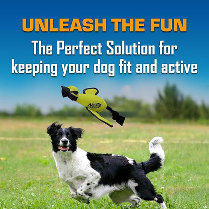 Nerf Dog Trackshot Launching Duck Dog Toy, 16.5 Dog Fetch Toy for Medium and Large Breeds, Green