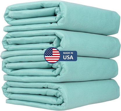 AbsorbEase® Washable Underpads 34"x36" - Waterproof, Ultra-Absorbent Incontinence Bed Pads for Adults, Seniors, Kids, Pets, Reusable Pee Pads, Odor Neutralizing, Latex-Free, USA Made (Pack of 4)