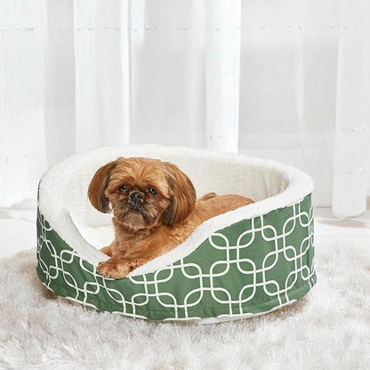 MidWest Homes for Pets Orthoperdic Egg-Crate Nesting Pet Bed w/Teflon Fabric Protector, Small Green