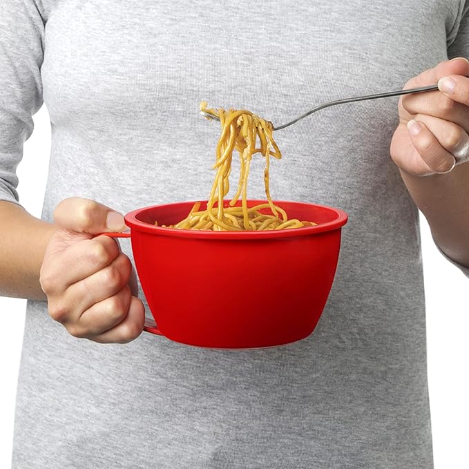 Sistema 1109ZS Microwave Collection Noodle Bowl 1 Count (Pack of 1) Red