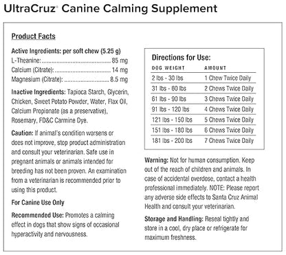 UltraCruz® Canine Calming Supplement, 60 Count