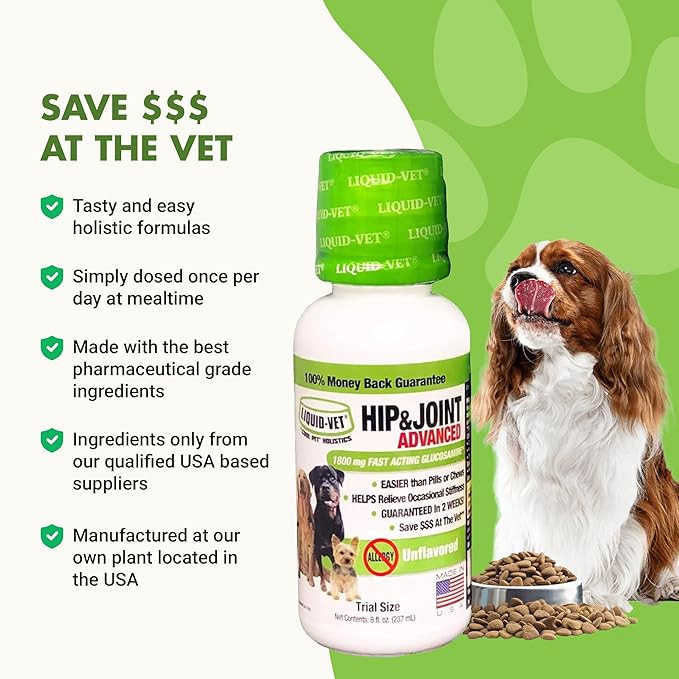 K9 Hip & Joint Advanced Formula, Allergy-Friendly Unflavored, 8 oz Trial Size Buy 1 Get 1 FREE