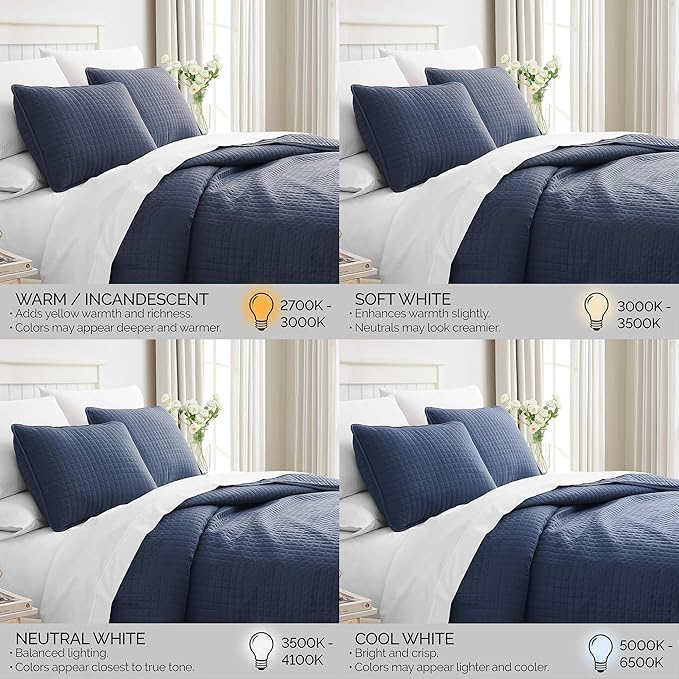 Southshore Fine Living, Inc. Summer Quilt Queen Size, Full Size Bedding Set, Pet Hair Resistant Bedding Coverlet Sets, Bedspreads Queen Size with 2 Pillow Shams, Quilted Comforter, Dark Blue Quilt