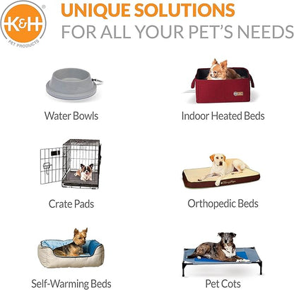 K&H Pet Products Coolin' Pet Pad Dog Mat, Portable Dog Cooling Mat for Travel or in Home, Perfect for Carriers, Crates, Outdoor Houses, Yards, Porches, Pet Beds & More - X-Large 38 X 27in Chill Blue