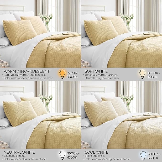Southshore Fine Living, Inc. Full/Queen Quilt Bedding Set, Cozy Coverlet Queen Size Bedspread, Wrinkle-Free, Pet Hair Resistant Bedding, Full Size Quilt Coverlet w/2 Pillow Shams, Gold
