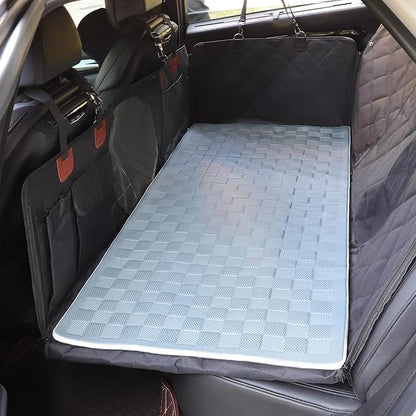 Manificent Non-Slip Pet Bed Mat for Truck Back Seat Extender, Hair Resistant Dog Blanket for Hard Bottom Dog Car Seat Cover, Anti Slip Pet Linner Backseat Cover Deep Gray XL
