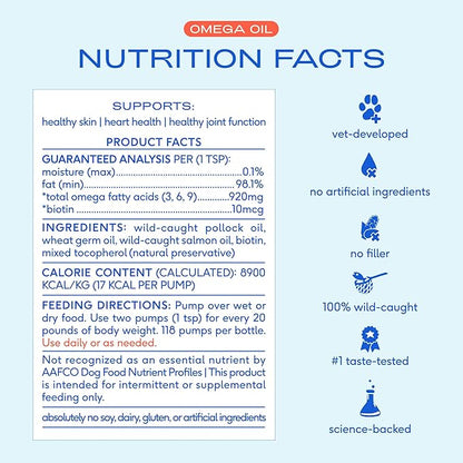Native Pet Pack Leaders Bundle - Daily Dog Multivitamin (7 oz.) & Omega Oil for Dogs (8 oz.) - Omega 3 Fish Oil for Healthy Skin, Shiny Coat, & Strong Joints & Daily Multivitamin for Pups