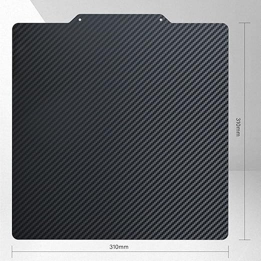 Textured PEI & Smooth PET (Carbon Fiber Pattern) Print Bed Flexible Hot Bed Plate Compatible with CR-10, CR-10S Sidewinder X1 X2