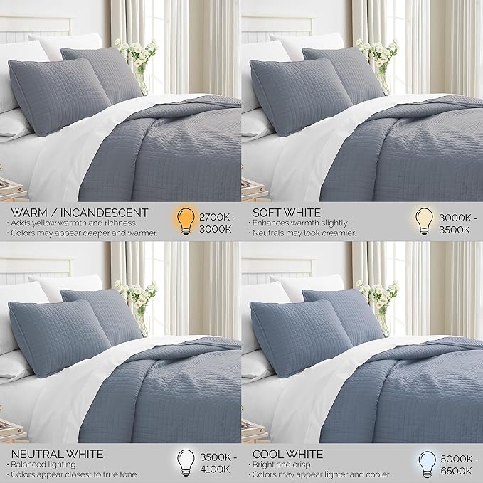 Southshore Fine Living, Inc. Queen Quilt Set, Full Size Bedspread with 2 Matching Pillow Shams, Soft Microfiber Lightweight Quilts, Queen Size Coverlet, Easy Care Machine Washable, Slate Blue