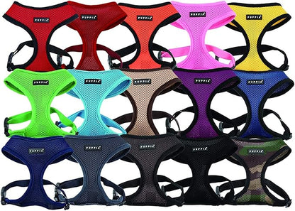 Puppia Soft Dog Harness, Wine, Medium (PDCF-AC30-WN-M)
