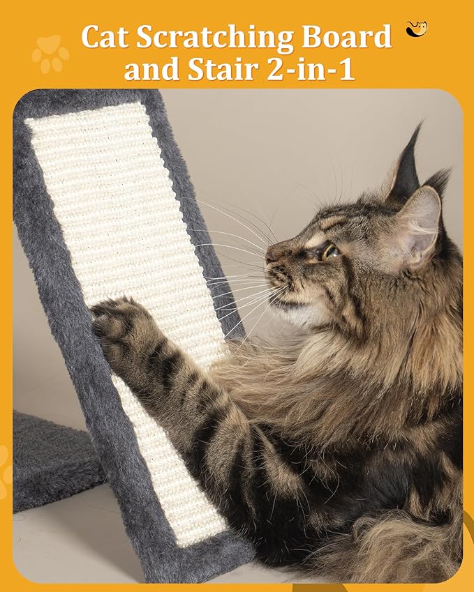 Aechonow XL Cat Tree Tower for Large Adult Cats 20 lbs+, 25in Perch Bed, Condo Cave for Indoor Medium Kittens Rabbit Ferret Pet, Sisal Scratchers, Extra Large