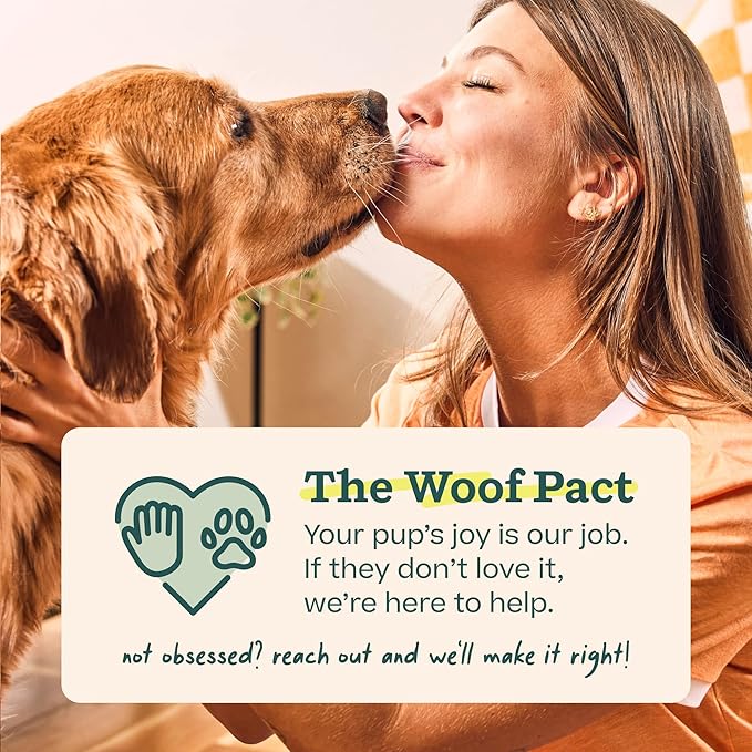 WOOF Air-Dried Puzzle Treats - Refill Treats Sized Puzzle Toys - The Perfect Dog and Puppy Training Treats - Made with Real Chicken - 5 oz
