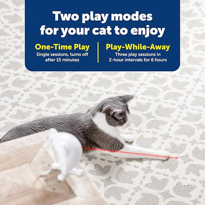 PetSafe Dancing Dot Laser Cat Toy - Encourages Exercise & Mental Stimulation - Random Laser Patterns - Battery Operated - Safe for Cats - Award-Winning - Compact Design