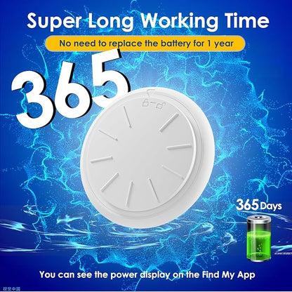 Cat Tracker, GPS Tracker Compatible with Apple Find My App(Only iOS), Waterproof Cat Tracker Collar with Bell and Safety Elastic Buckle, No Monthly Fee, Real-Time Location, Orange