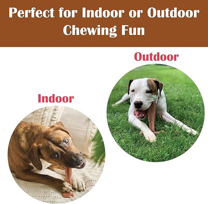SPOT Bam-Bones Plus Coffee Wood T-Bone Dog Chew Toy, Beef Flavor, Nylon and Coffee Wood Fiber Blend, Durable Chew for Heavy Chewers and Dogs Under 90 lbs, Non-Splintering Dental Chew, 7 Inch