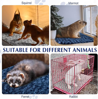 Drydiet 4 Pack Self Warming Cat Pads Self Heating Cat Mat Washable Homeless Dogs Thermal Pads Kennel Pad Reflects Body Heat Warm Crate Bed Mat for Indoor Outdoor Pet