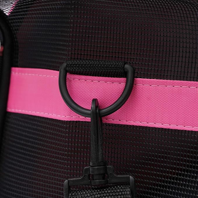 MuchL Cat Carrier for Small Cats Soft-Sided Pet Carrier for Cats Puppies Small Pets Airline Approved Lightweight Comfortable Travel Cat Carrier (Small, Pink)