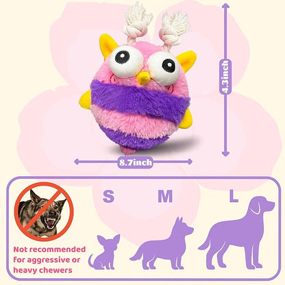 GUKCO Moving Dog Toys – Rechargeable Interactive Dog Squeaky Toy with Motion-Activated Ball, Music, Recording & Silent Modes – Self-Play Toy for Small, Medium & Large Breeds (Bee)
