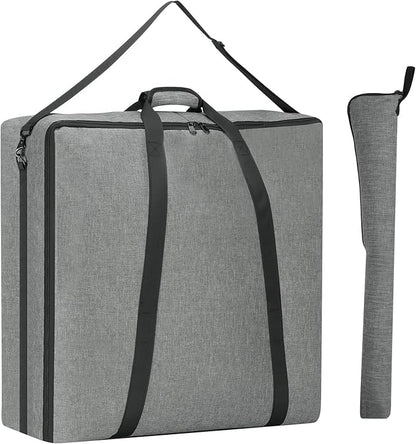 24" Dog Playpen Storage Bag, Suitable for Foldable Exercise Pet Playpens, Dog Fence Travel Bag With Handles For Camping and RV Trip, Waterproof Oxford Fabric Grey