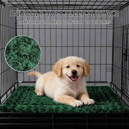 Soft Reversible Dog Mat - Dual-Sided Design for All Seasons - Machine Washable for Crates, Travel, and Home