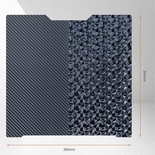 PEO (Diamond Pattern) & PET (Carbon Fiber Pattern) 3D Printing Build Plate Spring Steel Print Bed Sheet Compatible with Bambu Lab H2D H2S